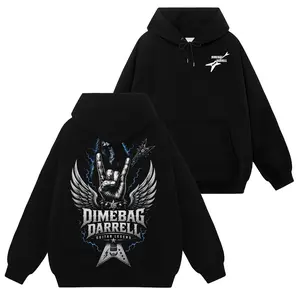 [HellRider Shop] Limited Dimebag Darrell Panteras #66 Hoodie T-Shirt Sweatshirt, Retro Vintage Unisex Graphic 90s Cotton, Gift For Heavy Metal, Rock Y2K Streetwear