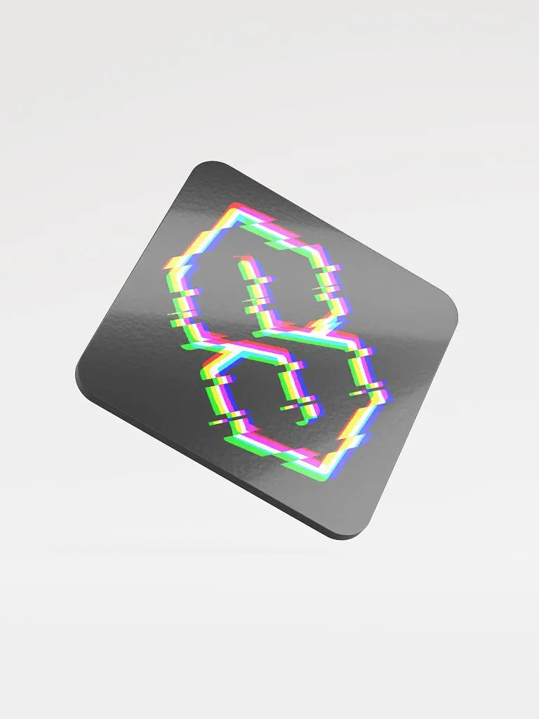 Glitch Era Glass Coaster