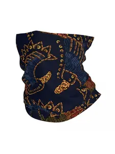 Vintage Pattern Scarf Neckerchief Neck Face Mask Polyester
