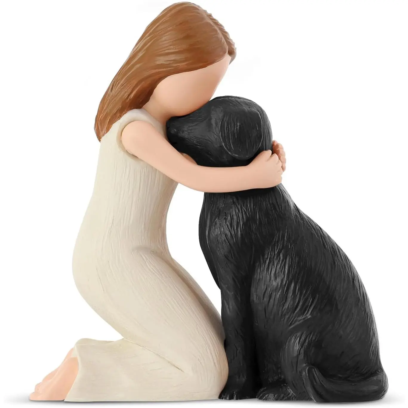 Love My Black  Figurines Statues, Black  Angel Friendship Remembrance Gifts, Sculpted Hand-Painted Figures for  Lovers