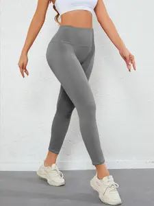 High Waist Peach Butt Yoga Pants, Tummy Control Running Sportswear, Naked Feel Tight Fit Women's Leggings, No Show Line, Gym Workout Leggings