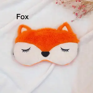 Cute Plush Eye Mask for Sleep, Fox Tree Sloth Bear Design, Foxy Fox Sleep Mask Design, Soft and Cozy, Perfect for Relaxing Nights, 1 Piece