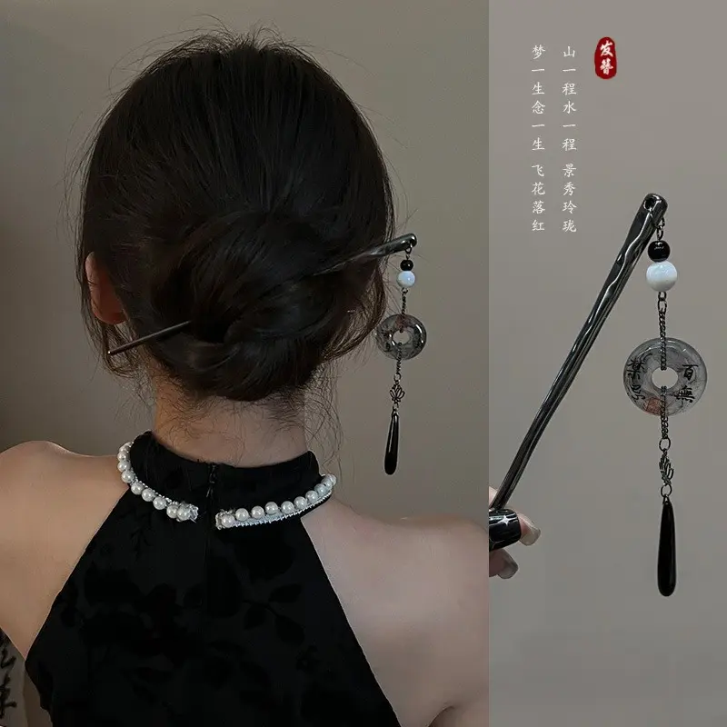 Round-ring calligraphy hair krypton - 