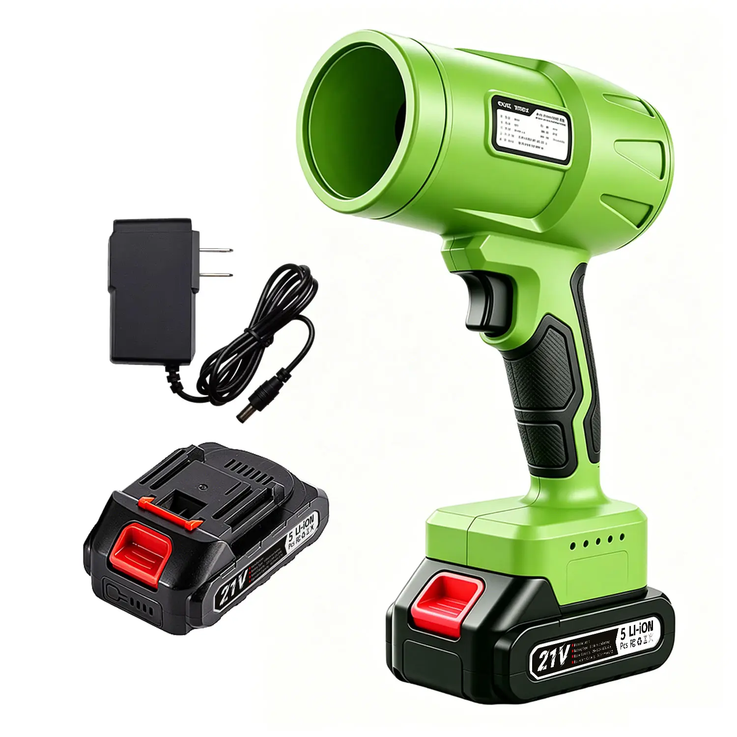 21V Powered Lightweight Cordless Handheld Blower with Pure Copper Motor Turbo Jet Air Duster, Rechargeable Batteries for Car Surfaces, Garden Cleaning & Home Use – Sustainable Holiday Gift, 21V Powered Blowers