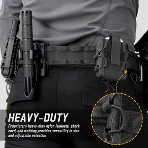 Handcuff Holster, Handcuff Pouch for Duty Belt/Police Vest, Handcuffs Case Fit Hinged/Chain/Folding Rigid Handcuffs, Quick Release Cuff Holder