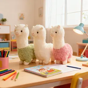 Adorable Cartoon Alpaca Plush Stuffed Animal, Fun Alpaca Plush Doll, the Best Plush Toy for Growth Companionship, Suitable for Holiday & Birthday Gifts, Halloween, Christmas Presents