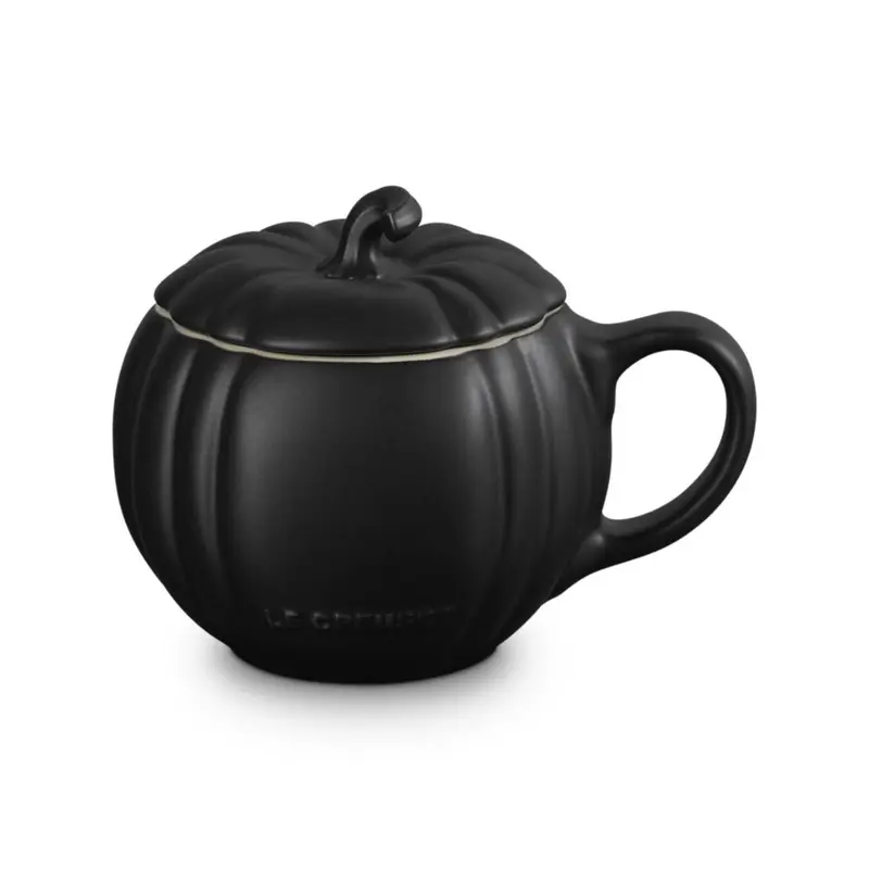 Le Creuset Pumpkin Mug with Lid | Licorice