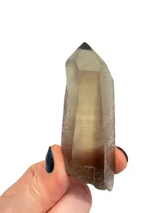 New Moon Beginnings Smoky Citrine Lemurian Quartz Point - Natural Form with Unique Texture and Color