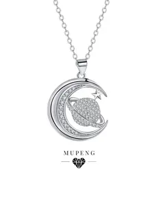 Women's Protection Keychain Necklace, Lucky Charm Pendant Jewelry Gift, Elegant Design Accessory for Women & Girls