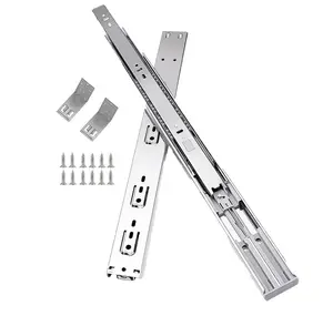 Premium 28 Inch Ball Bearing Slide for Cabinet Drawers, Full Extension, Soft Close, Cold Rolled Steel