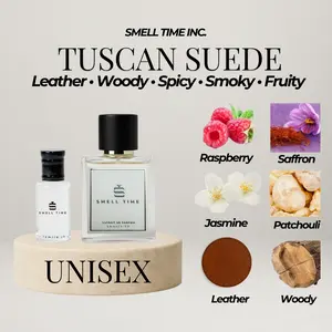 Tuscan Suede Unisex | Bold Leather & Amber Fragrance | Smell Time USA