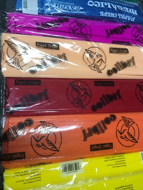 Colibri Crepe Paper Box 25 Pack - 25 Different Vibrant Colors - Ideal for Crafts, Paper Flowers and Piñatas