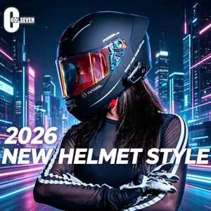 New Motorcycle Helmet for Men and Women, Full Face Bluetooth-compatible Helmet, Winter Electric Bike Safety Helmet, Rider Tail Wing Design