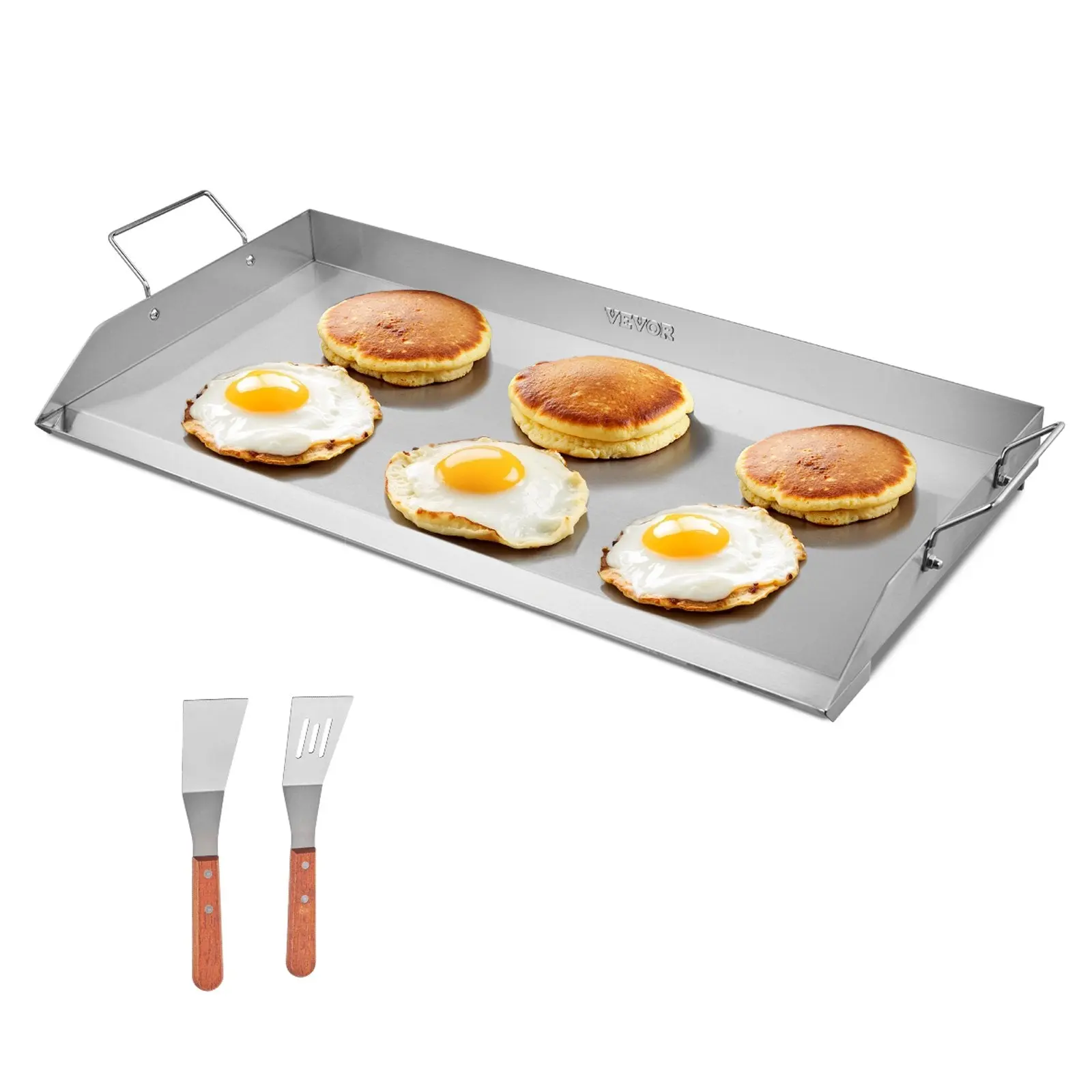 32" × 16" Stainless Steel Flat-Top Griddle Plate