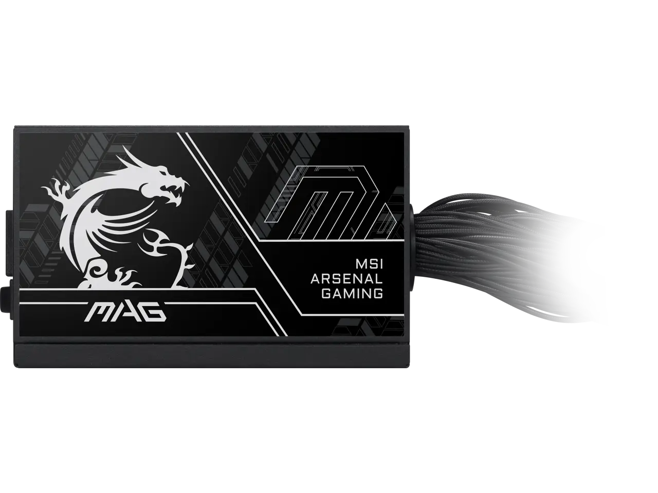 MSI MAG A650BN PCIE5, Non-Modular Compact Gaming 650W Power Supply, 80+ Bronze, ATX 3.1 & PCIe 5.1 Ready, Low-Noise Fan, Embossed Jacket Cables, 5 Year Warranty