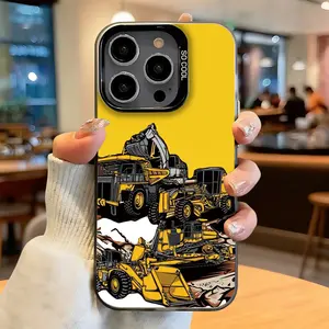 Custom Photo Phone Case – Please Send Image After Purchase.A unique and elegant luxury engineering vehicle printed phone case with large hole design, compatible with iPhone 17/16/15/14/13/12/11/Plus/Pro/Max/Air/Mini/16E.