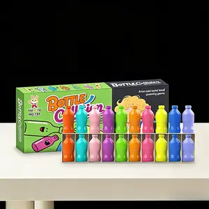 20pcs Match The Bottle Color Game for Kids & Adults - Colorful Plastic Bottle Collide Game, Logical Thinking & Concentration Skills, Fun Party Game for Family Game Nights, Group Activities, and Party Games, Party Game Night, Playful Design