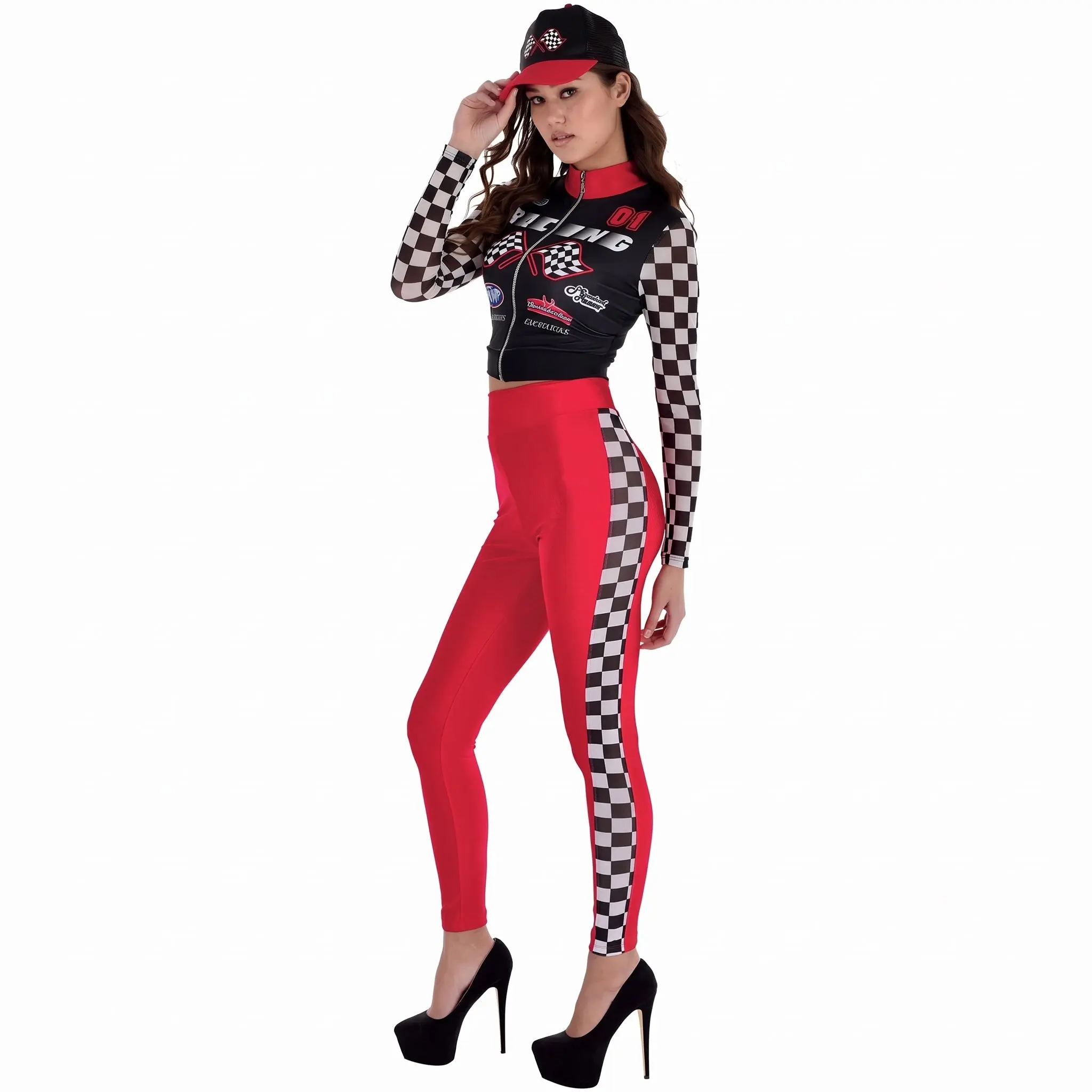 Women's Race Car Driver Costume - Halloween Edition