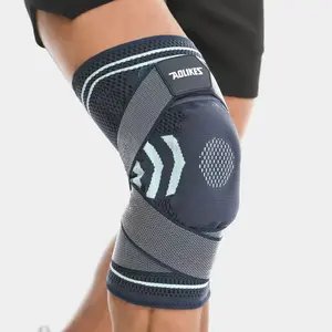 Adjustable Knee Brace Knee Stabilizer, High-Elastic Nylon Compression Sleeve with Stabilizing Straps & Knee Saver Support, Unisex Knee Pad & Patella Band for Men Women. Ideal for Volleyball, Basketball, Running & Fitness
