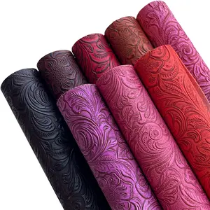 8 PCS Vintage Embossed PU Leather Sheets | 8x12 Inch Faux Leather DIY Purses, Earrings and Bags DIY Craft Supplies | USA In Stock