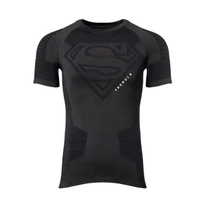 YoungLA x Superman Compression Tee Charcoal