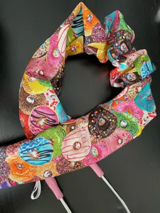 Donut Print Stethoscope Cover: Reusable Cotton Sleeve