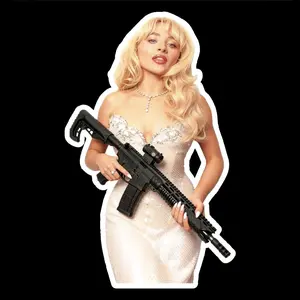 Operator Sabrina  (two decals 3") Stickers