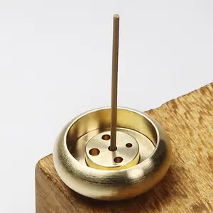 Detachable 5 Holes 1PC Brass Incense Burner Stick Holder