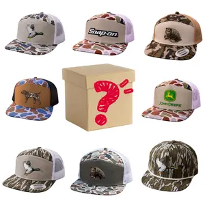 [BEST 2026] One Hat Sent Per Order, Hunting Trucker Hat Collection, Duck Hunting Hat, Pointer Dog Snapback, Camo Mesh Back Cap, Outdoor Hunter Flat Bill Hat