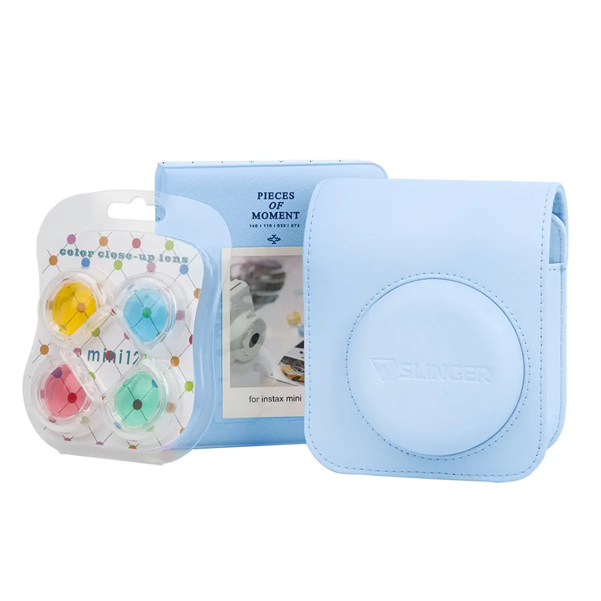 Slinger FujiFilm Instax Mini 12 Accessory Kit, Pastel Blue