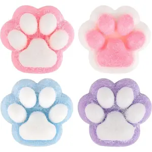 Sports & Outdoors4 Pack Squishy Cat Paw, Cute Fidget Toys Soft Sticky Squeeze Stress Squishies for Kids Adults Anxiety Stress Relief, Classroom Prizes, Birthday Gifts Party Favors