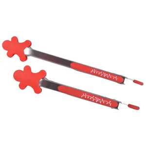 Temp-tations Special Edition Set of (2) 10" and 13" Figural Tongs Temp-tations Special Edition Set of (2) 10" and 13" Figural Tongs