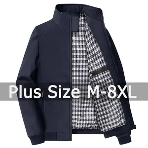 5XL 6XL 7XL 8XL Plus Size Jacket for Men 40-140kg Autumn Winter Coat Casual Sport Jacket Outwear Jaquetas Masculina De Inverno Menswear Polyester
