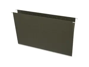 Business Source Hanging Folders w/o Tabs Legal 25/BX Green 26529