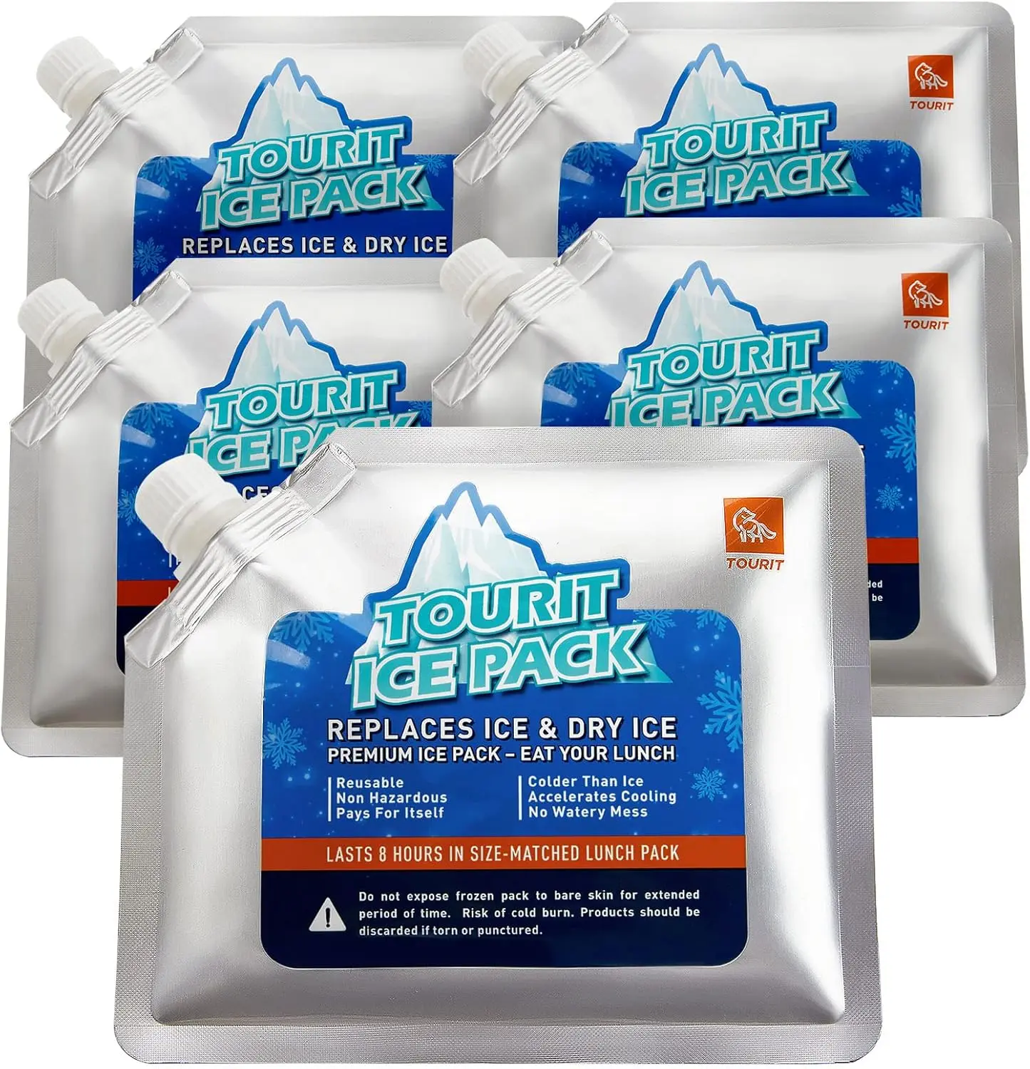 Reusable Ice Pack for Coolers Long Lasting Cooler Ice Packs for Cooler Bag Lunch Bags/Boxes, Cooler Backpacks, Freezer Packs for Coolers