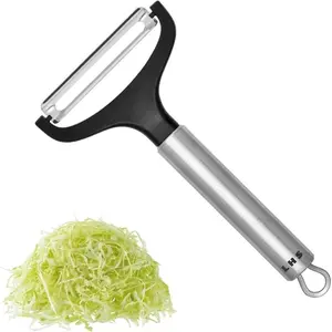 Cabbage Peeler For Kitchen, Wide Mouth Vegetable Peeler, Stainless Fruit Shredder Slicer With Non-Slip Handle and Sharp Blade