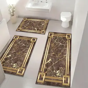 Non-Slip Bath Mat Set, Soft Shower Pad, Anti-Skid Foot Mat, Home Bathroom Rug, Durable & Easy to Clean, Ideal Gift for Bathroom Kitchen Living Room Cafe Bar Garden