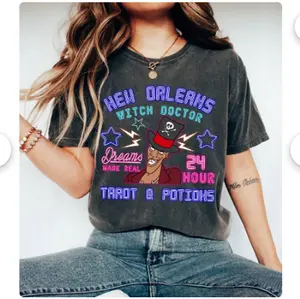 "The Princess and the Frog T-Shirt: Dr. Facilier Shirt - New Orleans Witch Doctor Voodoo Emporium Shirt, Family Matching Tee"