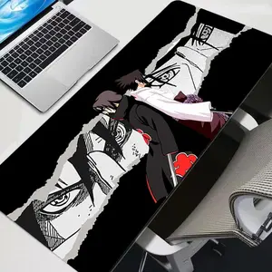 Uchiha Itachi Anime Modern Sublimation Mousepad, Anti-Slip Rubber Desk Mat, Smooth Control Surface, Durable Stitched Edge, Ideal for Gamers, Modern Mouse Pads, Sublimation Mouse Pads