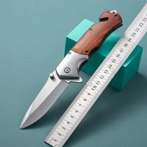 Outdoor folding knife, portable high-hardness military knife, fruit knife, self-defense weapon, portable survival tool