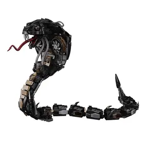 Eye King Snake Blocks, Animal Pet Shape Blocks, Snake Building Toys, Adult DIY Puzzle Set, Creative Construction Kits for Adults