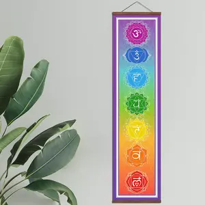 Seven 7 Chakra Sign Poster Hanging Scroll Banner