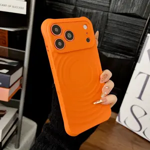 Wave Texture Case | Full-Cover Shockproof Protection + Magnetic + 6 Colors (Fits Smartphone iPhone 17 16 15 14 Pro Max)