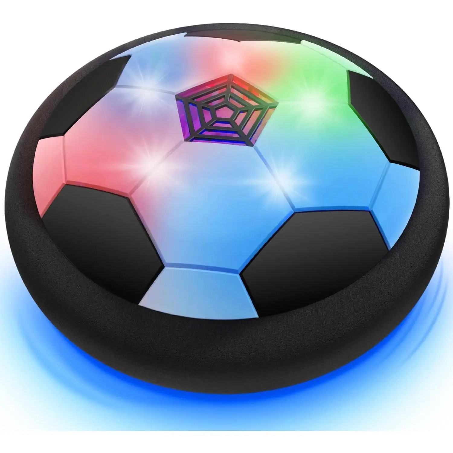X-MTS08    Boy Toys - LED Hover Soccer Ball - Air Power Training Ball Playing Football Indoor Outdoor Game - Birthday Gifts for Kids, Age 3 4 5 6 7 8-12 Year Old Boys - Soccer