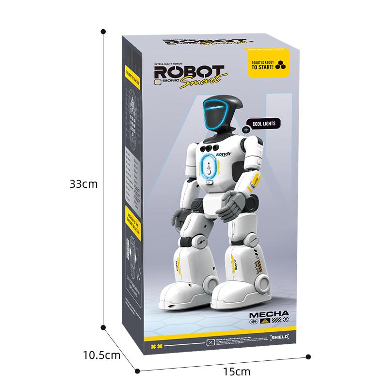 Next-Gen Humanoid Robot: Smart Control, Full-Body Articulation, Gesture Sensing & Voice Recording, Perfect Gift for Kids