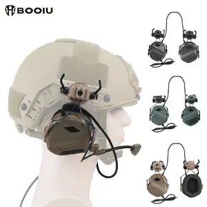 Boiu Tactical Headset Ear Protection Electronic Shooting Hunting Hearing Aid Outdoor Comfortable Communication Headphones