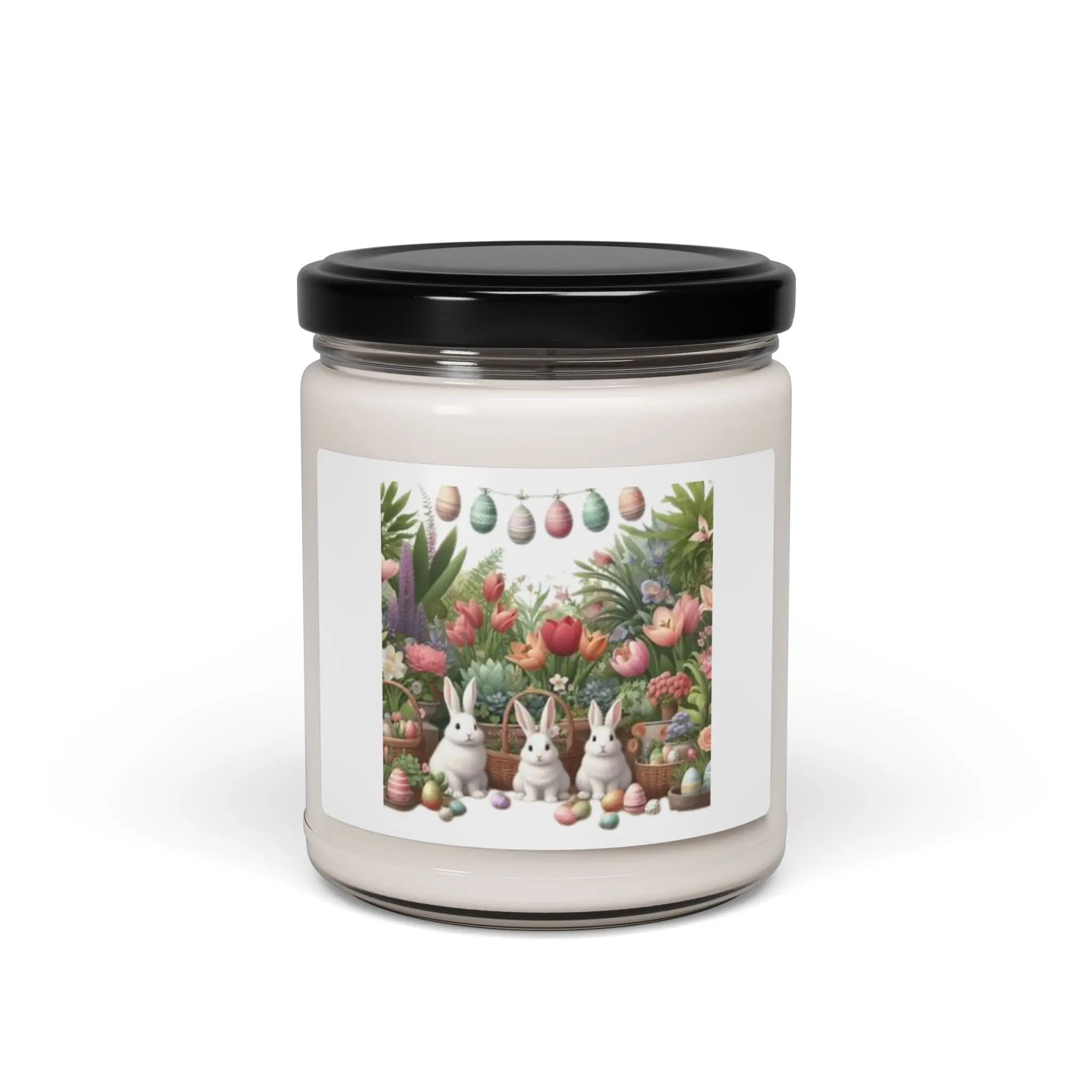 Easter Bunny, Cute Bunnies, Easter Garden, Bunny Rabbits, Colorful Garden, Easter Eggs, Easter Candle, Scented Soy Candle, 9oz Candle