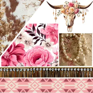 UVDTF 9.5 x 8.5 Element Sheet Floral Western 6000