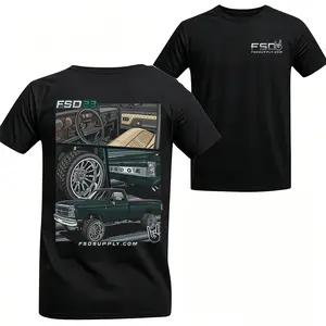 [Graphic T-Shirt] 100% Cotton - fsd t-shirt,FSD23 Diesel Truck Performance Shirt, Dodge Truck Build Graphic Tee, Double Sided Truck Enthusiast Cotton T-Shirt, Automotive Lifestyle Apparel, Shirts for men