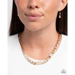 Paparazzi Impressive Independence - Gold Necklace P2RE-GDXX-531XX
